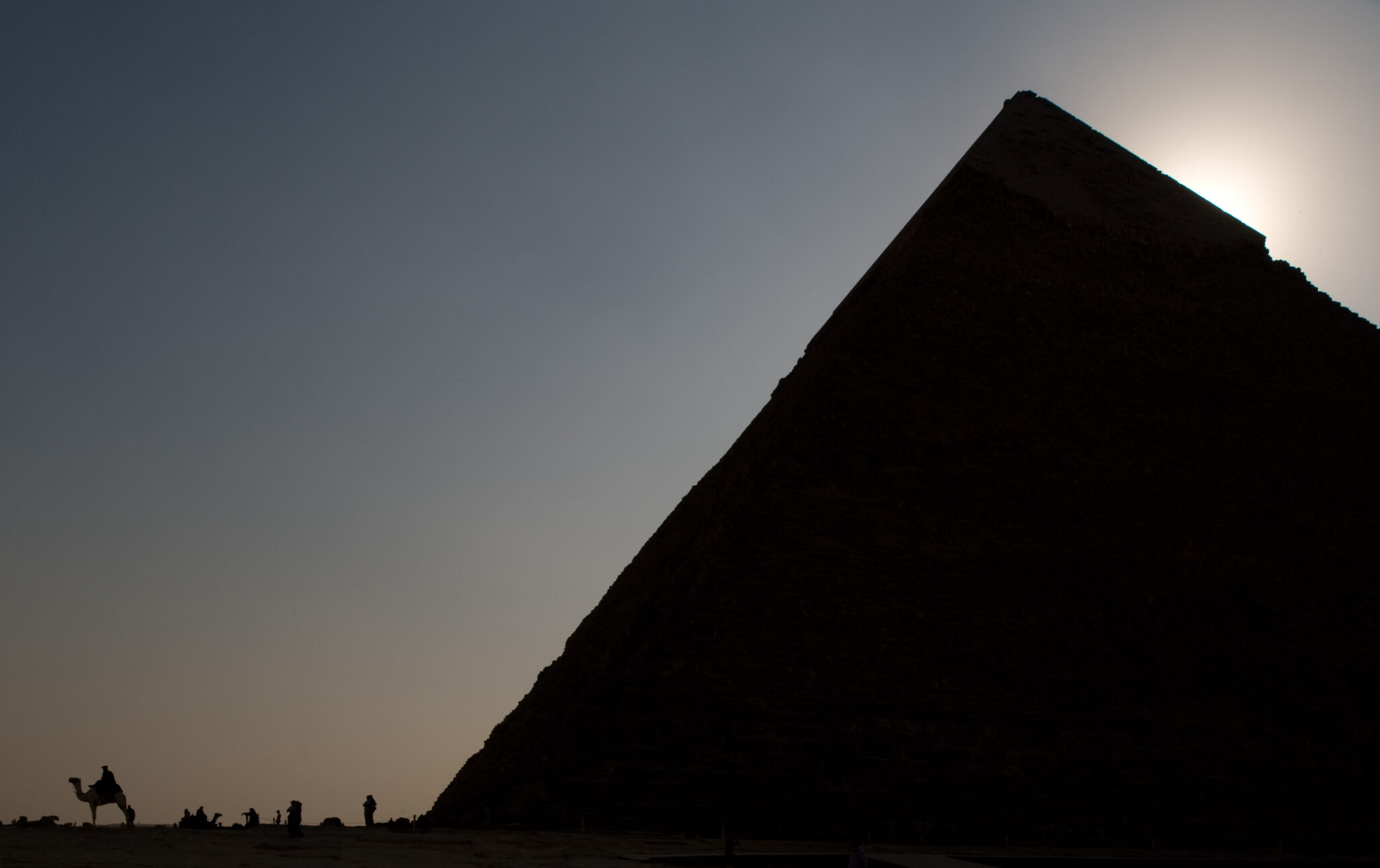Sunrise or Sunset at the Great Pyramids